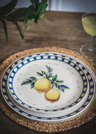 Hermia Juego de Platos de Servicio Amarillo (6 piezas) ODL0004